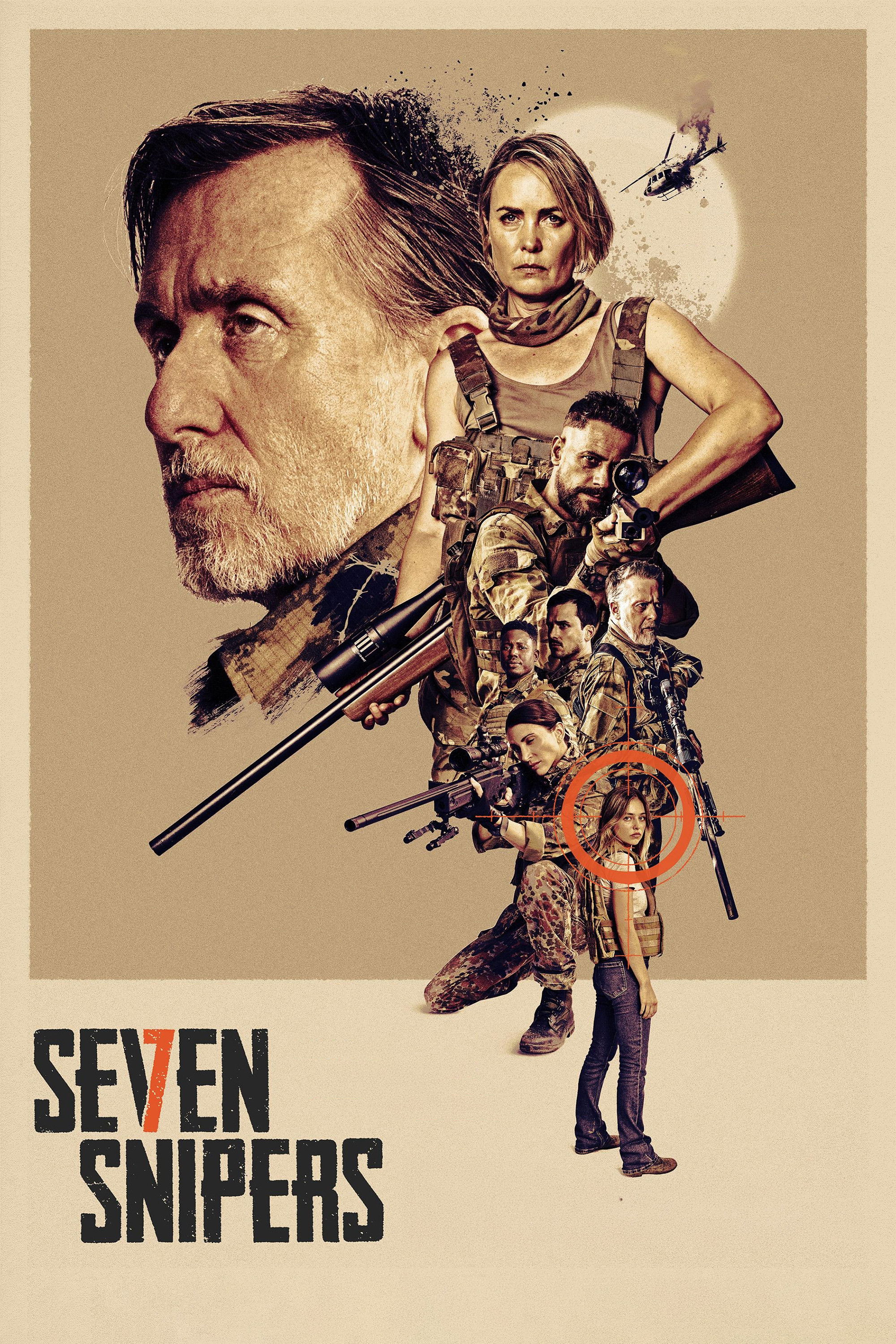 Seven Snipers Hindi Dubbed Movie Poster (2026)